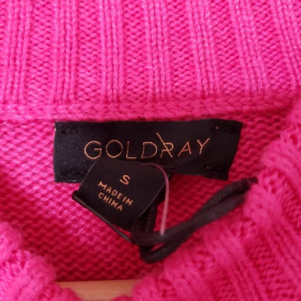 GoldRay Rib Cuff Side Slit Pullover size S - Picture 9 of 9